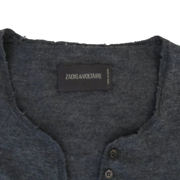 ZADIG & VOLTAIRE Celsa cashmere Henley sweater - Picture 5 of 8